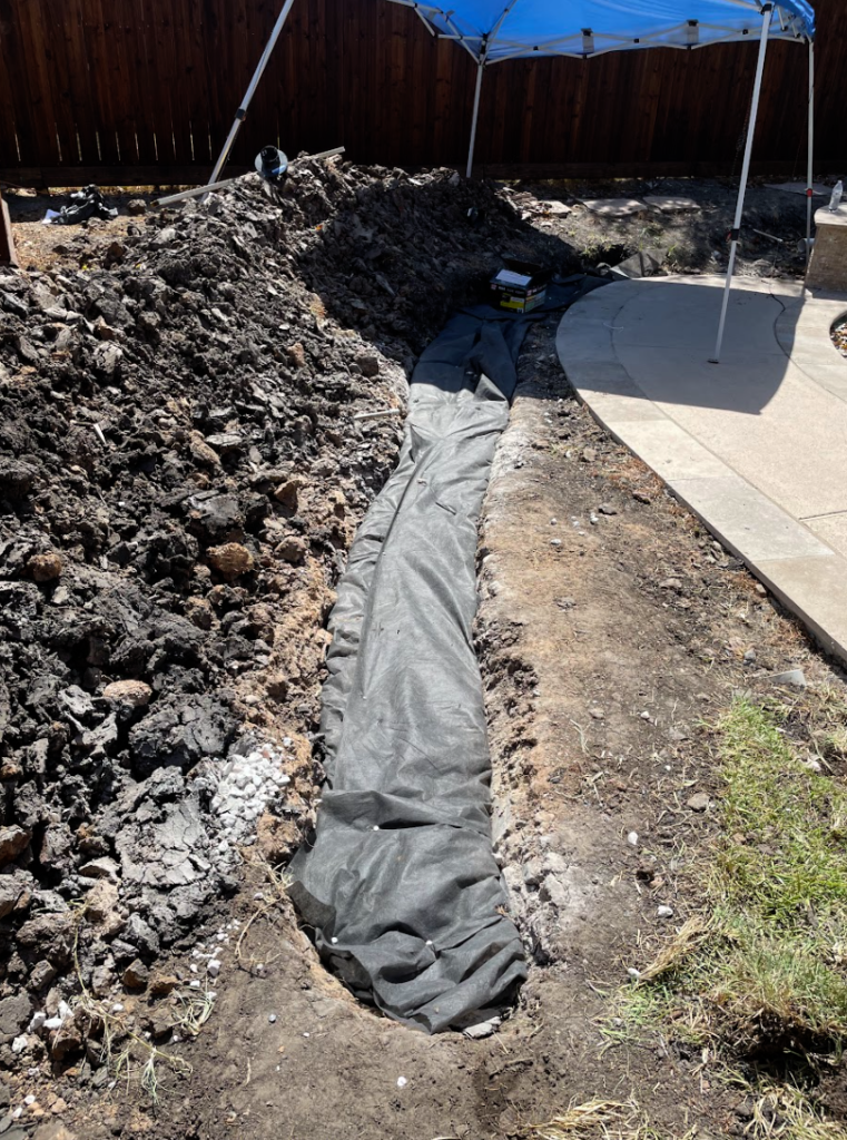 French Drain Installation